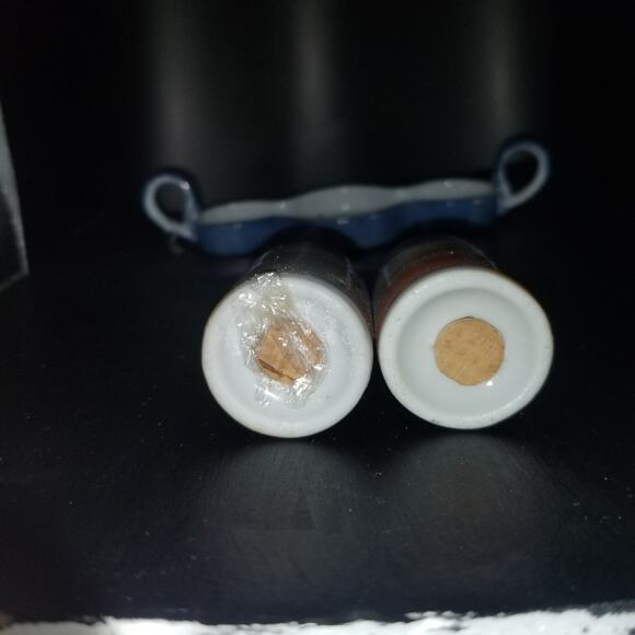 lustreware salt pepper and mustard set - Picture 4 of 10